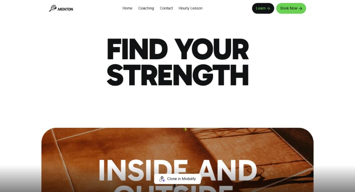 Tennis Academy website template