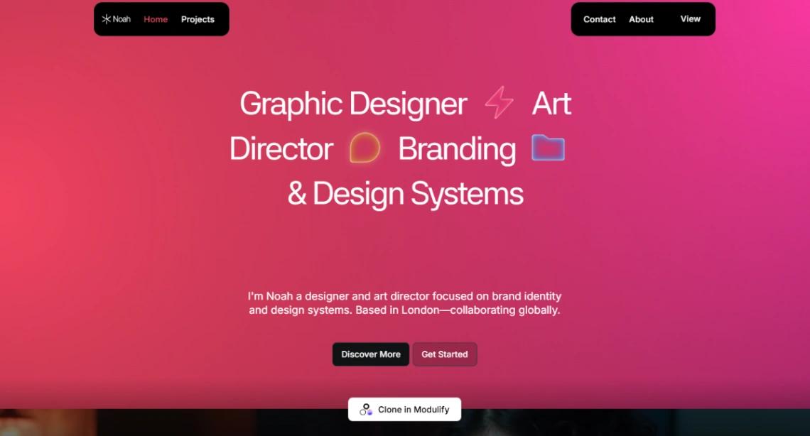 Creative Portfolio website template
