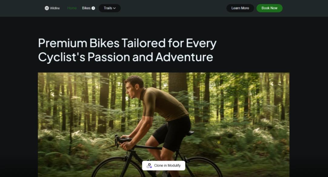 Premium Bike Brand website template