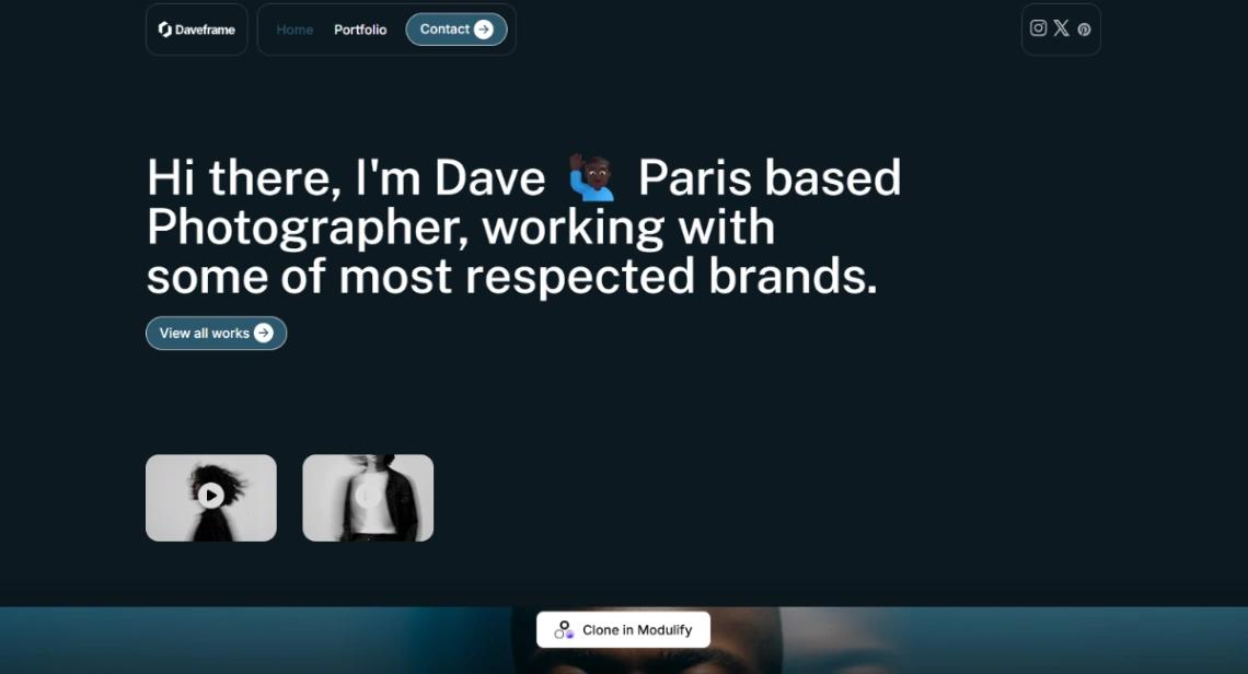 Pro Photo Portfolio website template