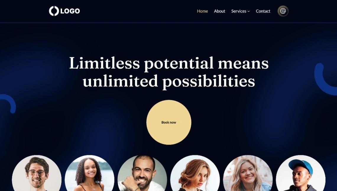 Conference Website website template