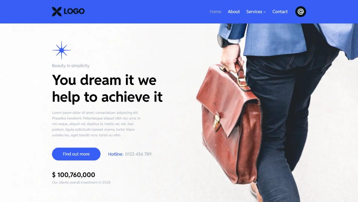 Investment Firm website template