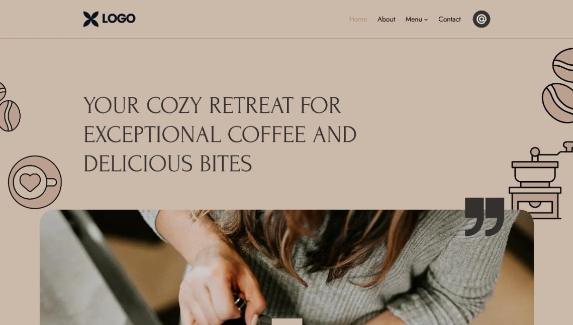 Coffee Shop website template