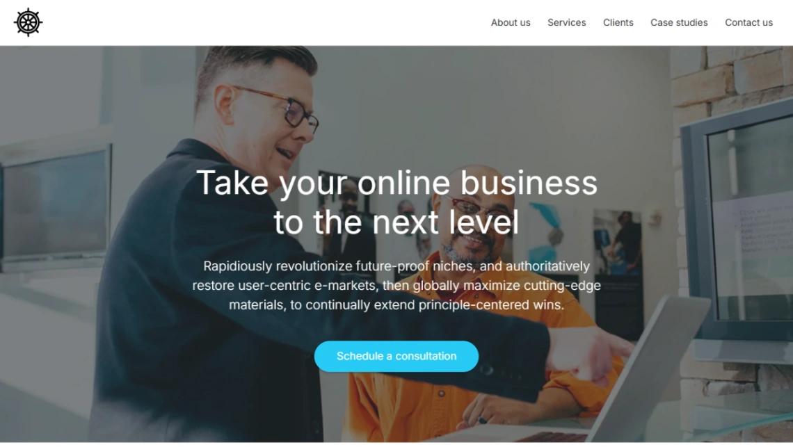 Business Consulting Firm website template