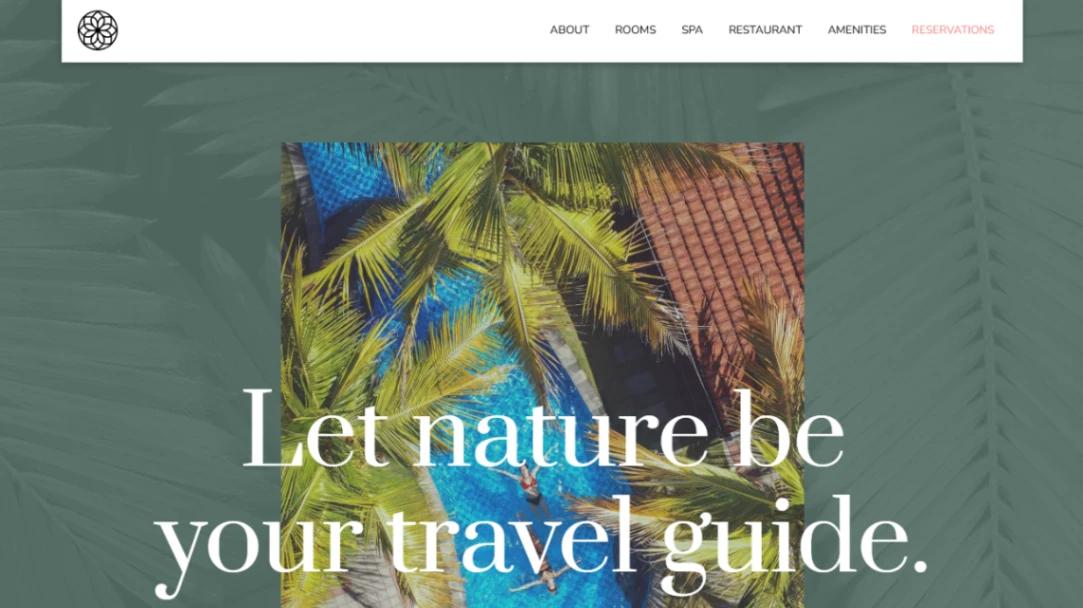 Nature Retreat Hotel website template