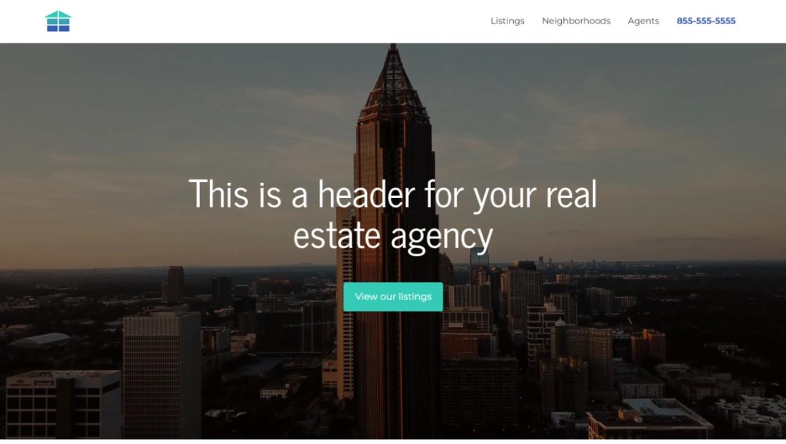 Real Estate Agency website template