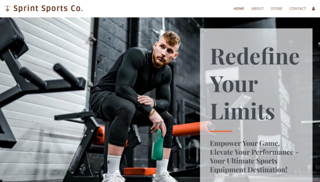 Sports Apparel website template