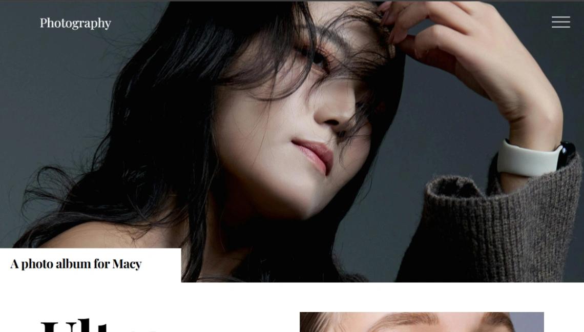 Photography Portfolio Studio website template