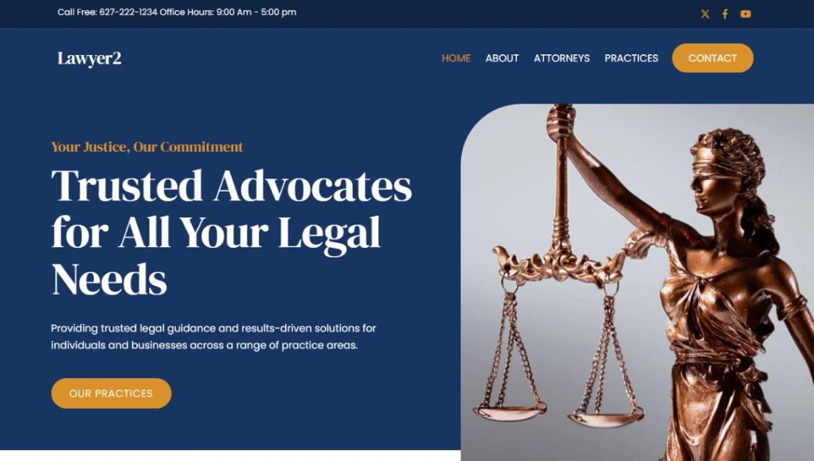 Full-Service Law Firm website template
