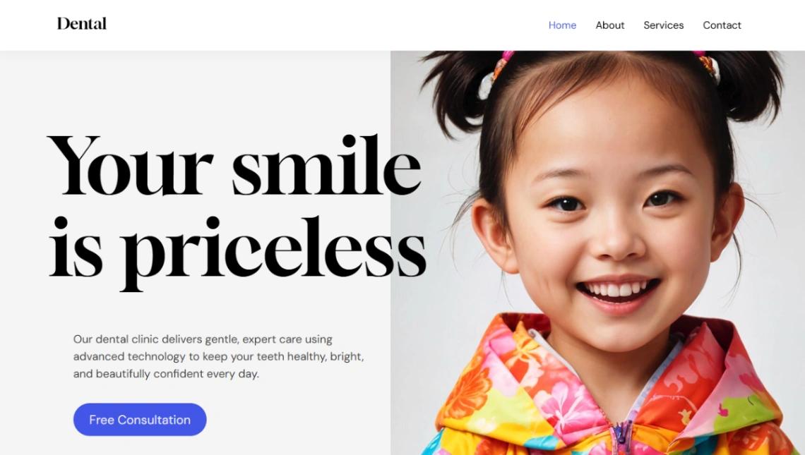 Ultra Dental Clinic website template