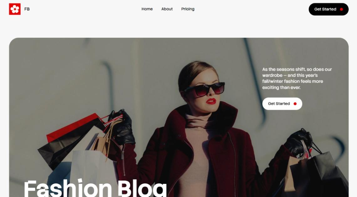 Fashion & Style Blog website template