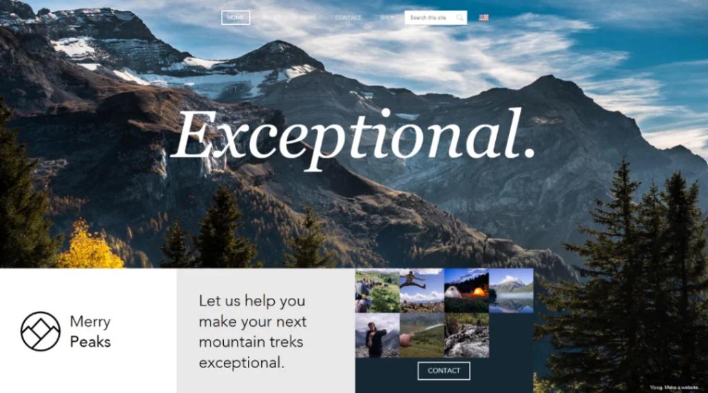 Adventure Travel Agency website template