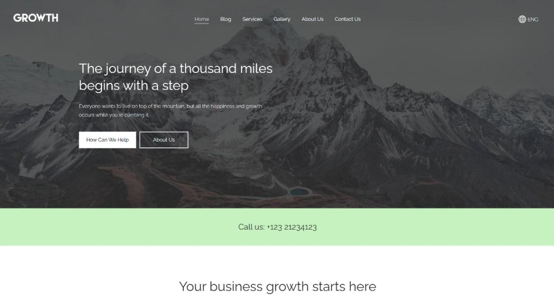 Business Consulting website template