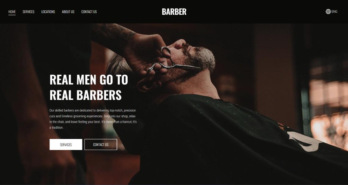 Grooming Service website template