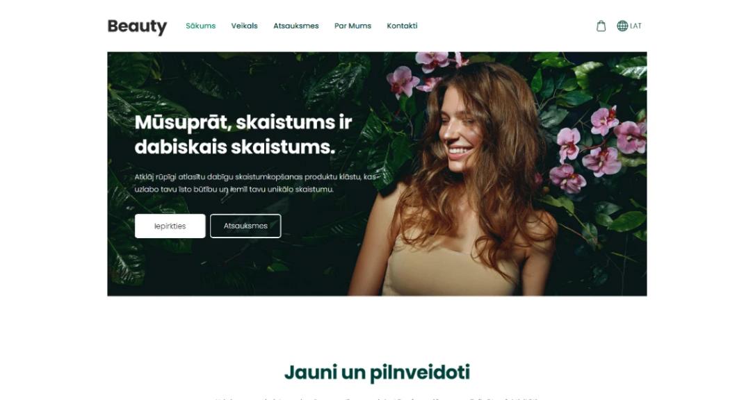 Skincare Store website template
