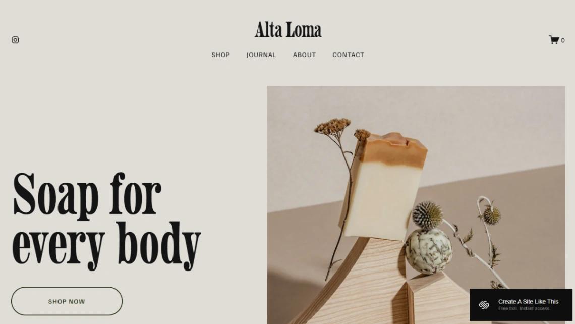 Natural Products website template