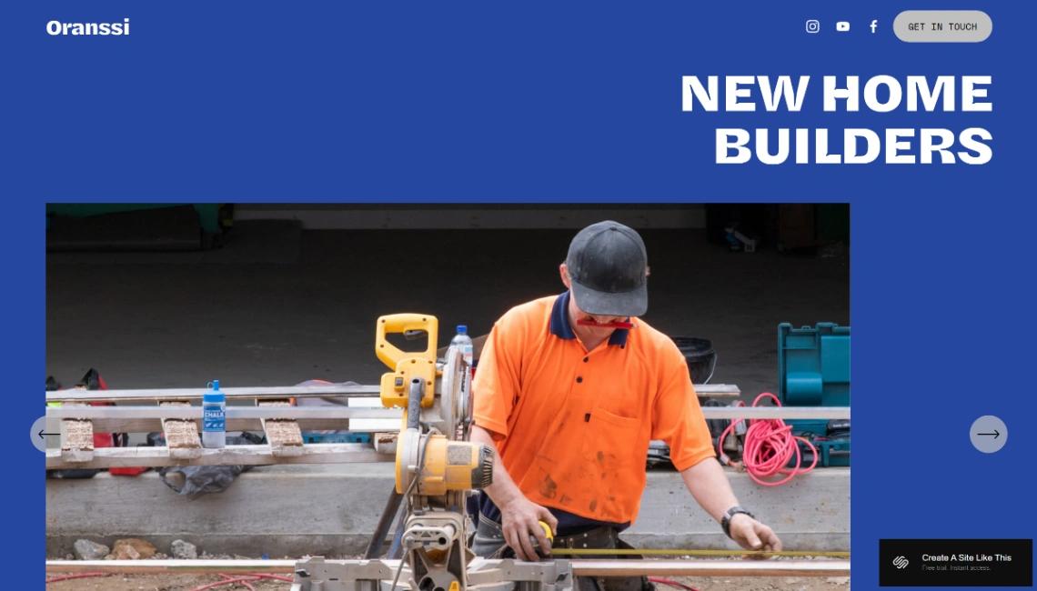 Construction firm website template