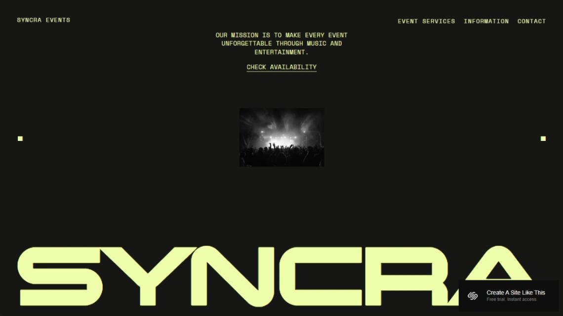 Event DJ website template