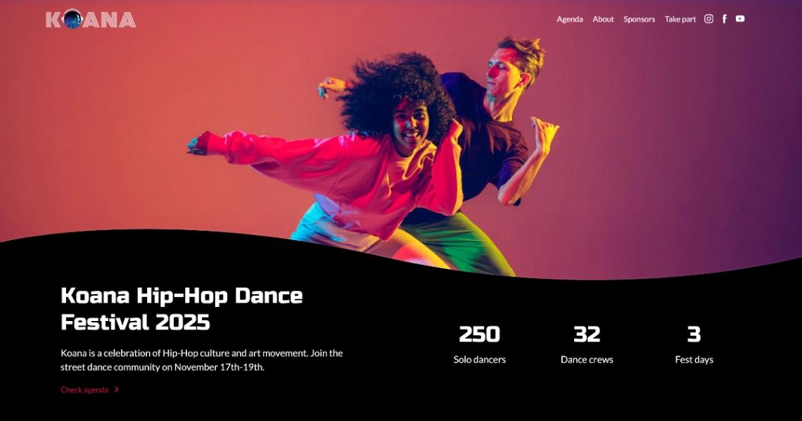 Dance Festival website template