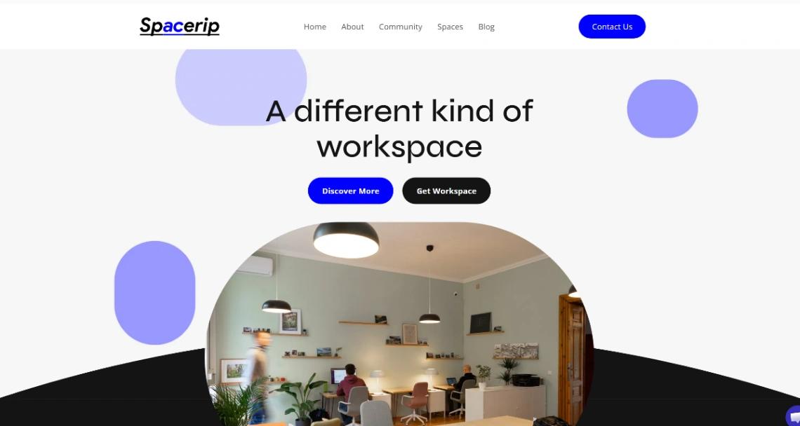 Co-Working Hub website template