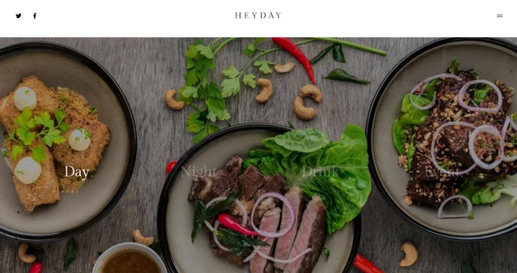 Modern Restaurant website template