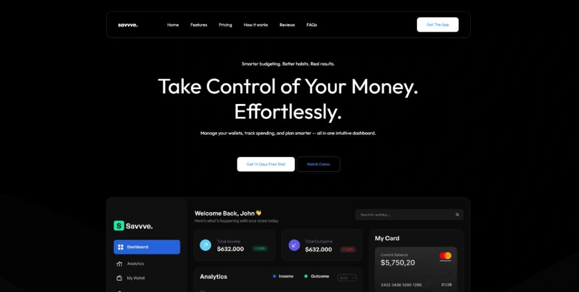 Modern SaaS Startup website template