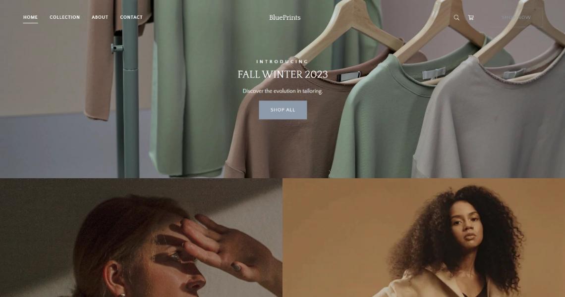 Clothing Shop website template