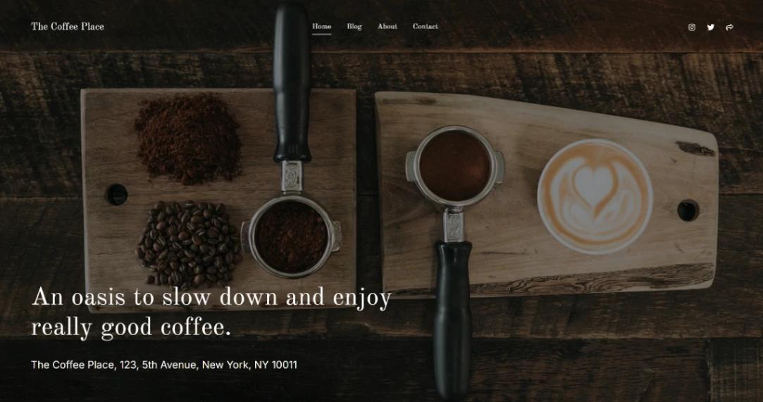 Coffee Roasters website template
