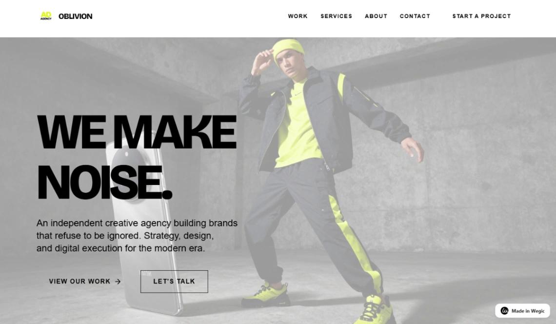 Advertising Agency website template