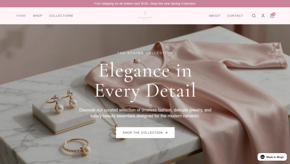 Luxury Fashion website template