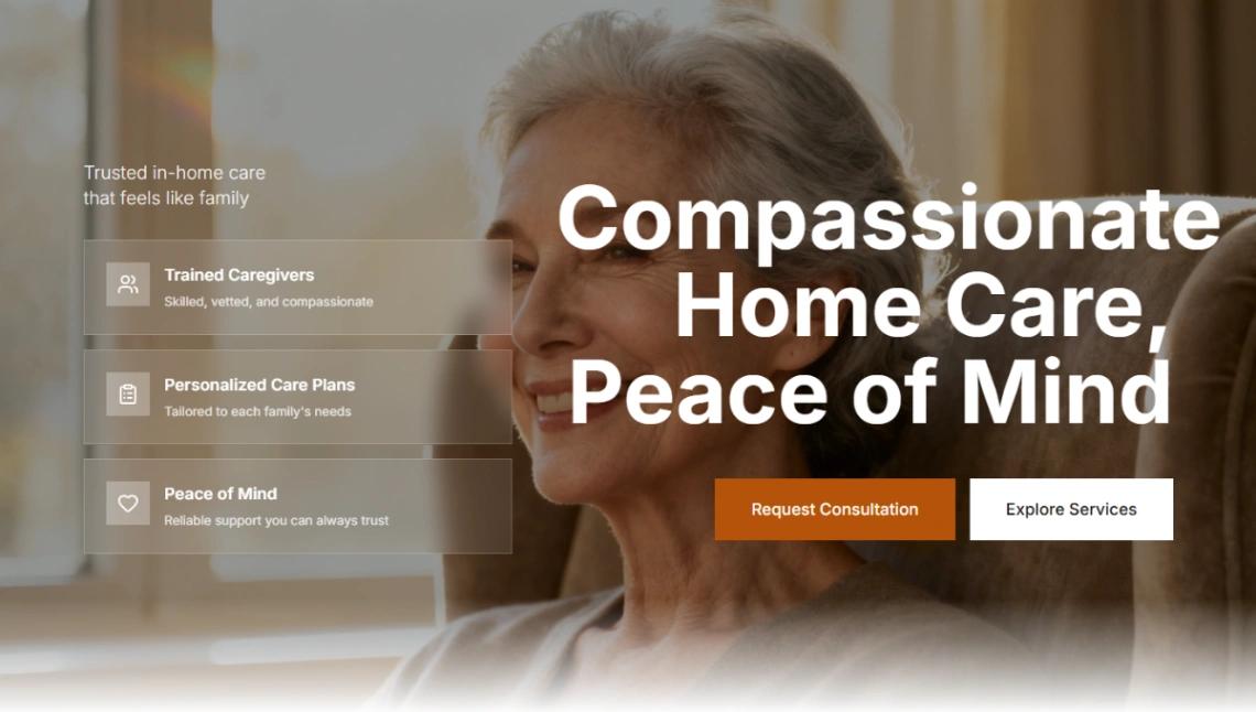 Home Care website template