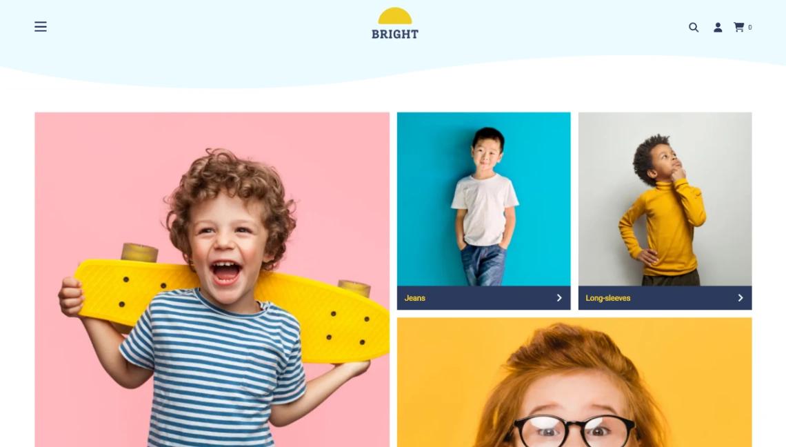 Children's Apparel website template