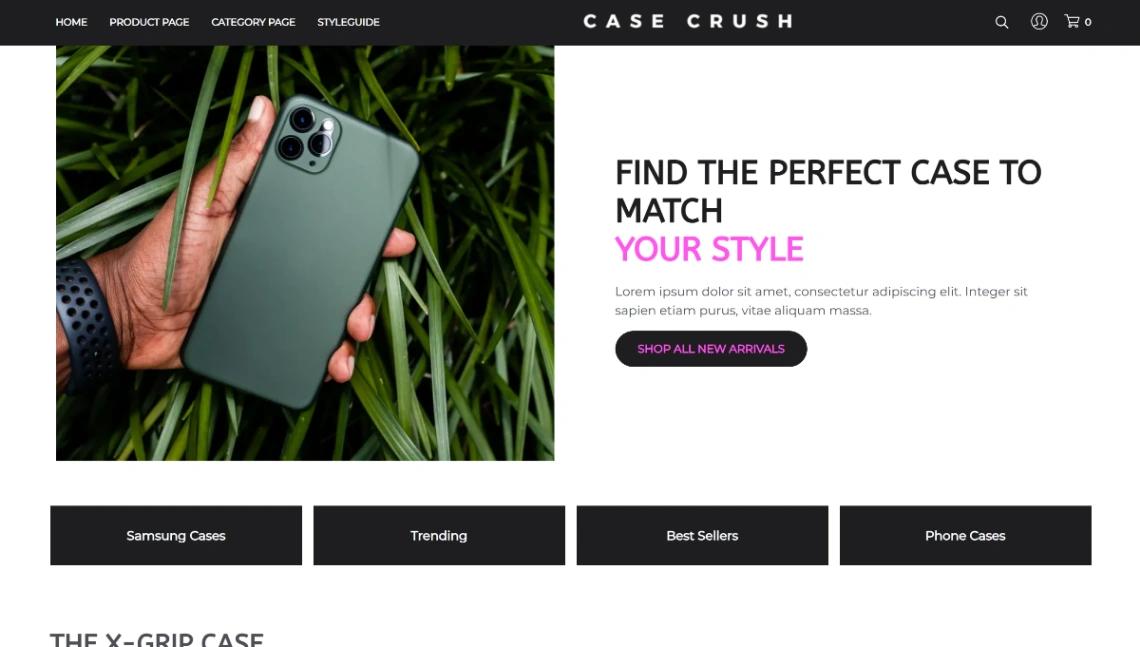 Accessory Retail website template