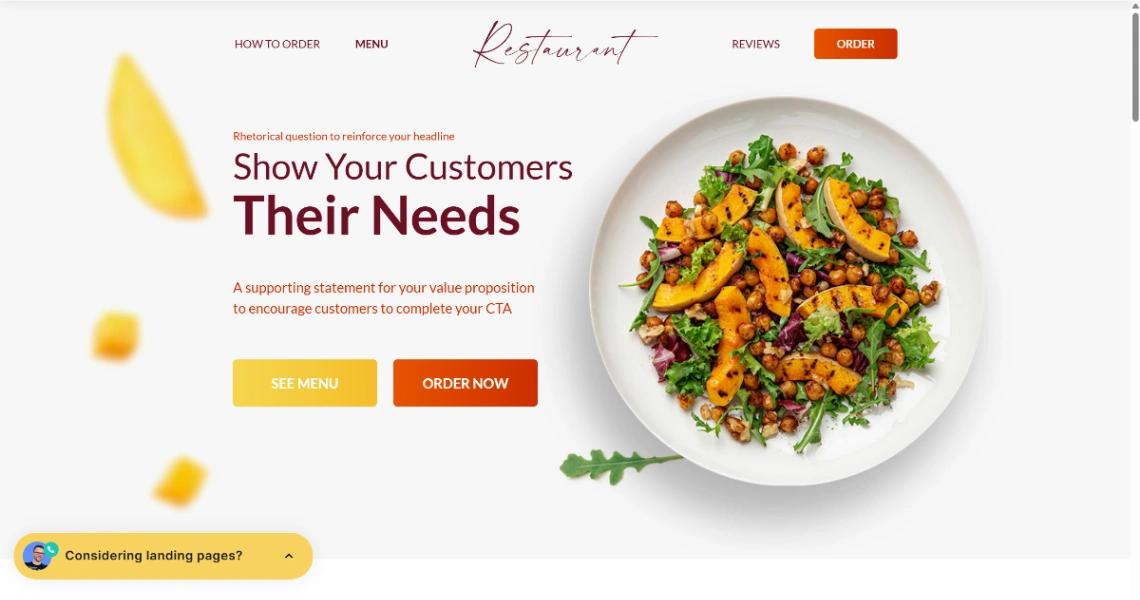 Gourmet Delivery website template