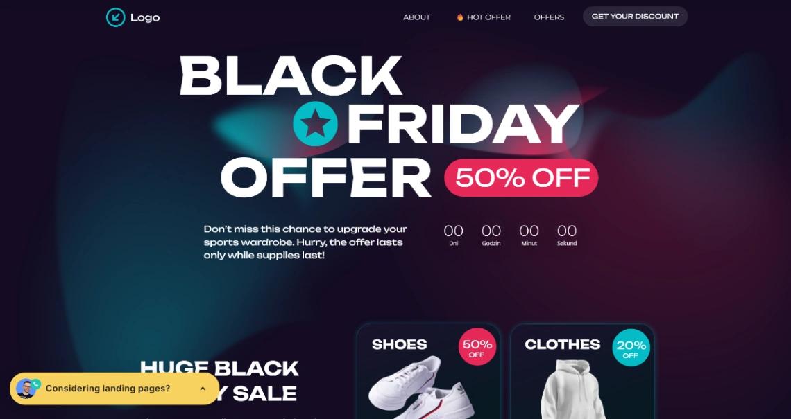 Seasonal Promotion website template