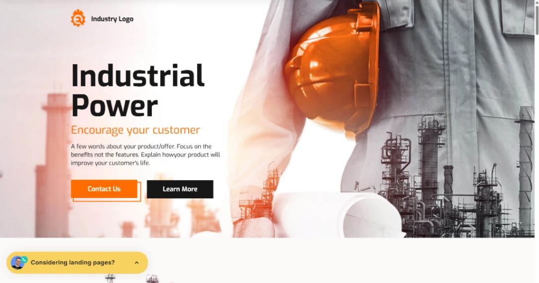 Construction Services website template