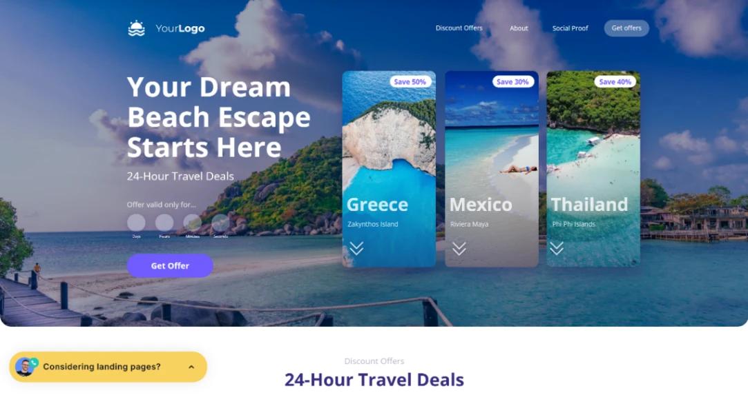 Travel Promotion website template