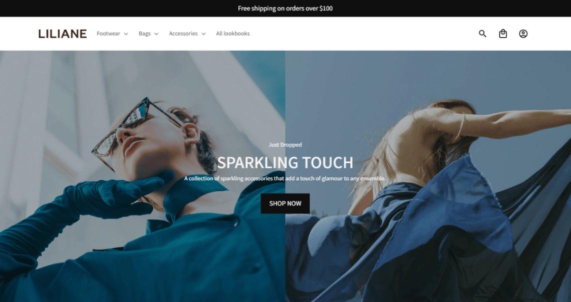 Luxury Fashion Shop website template