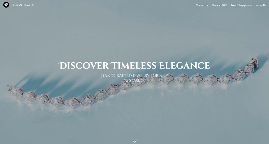 Jewelry Store website template