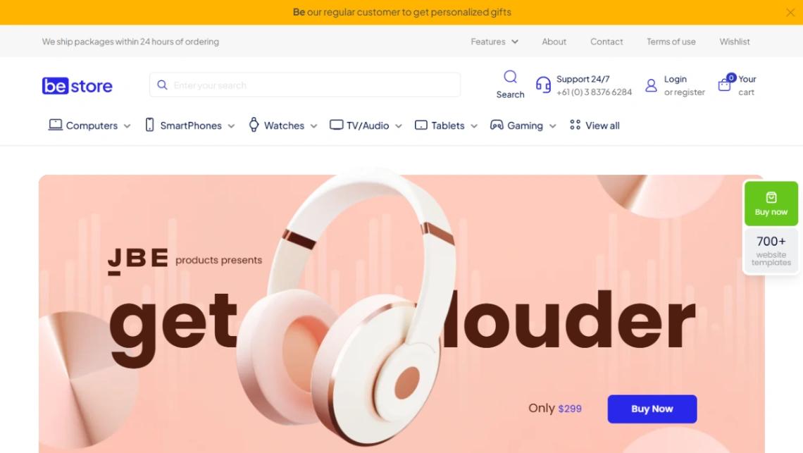 Electronics Store Pro website template