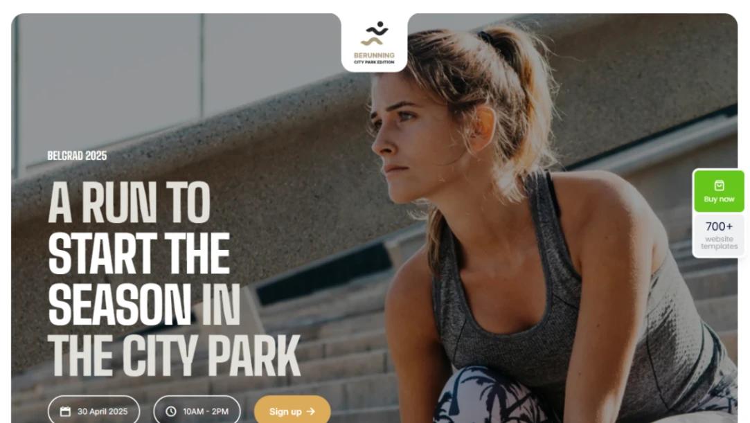 Marathon Event website template