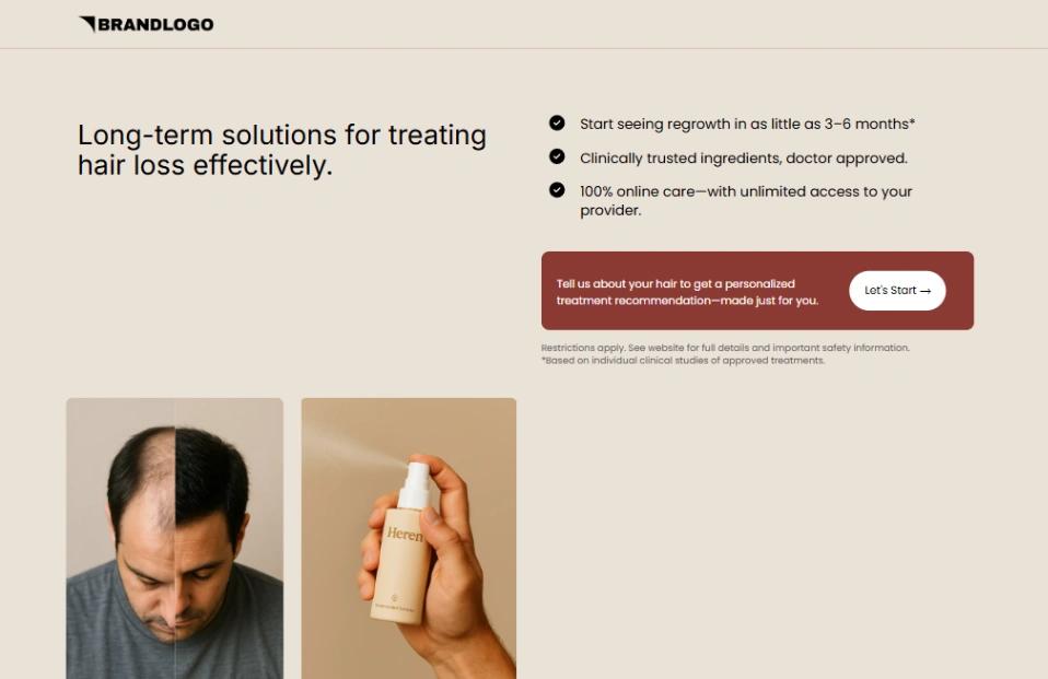 Telehealth Presell Funnel website template
