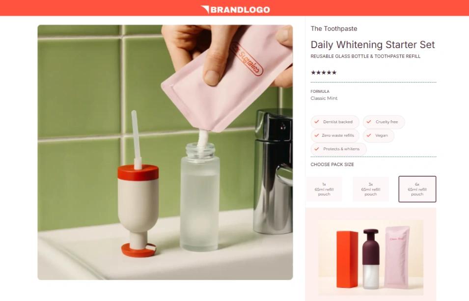 Personal Care Product website template