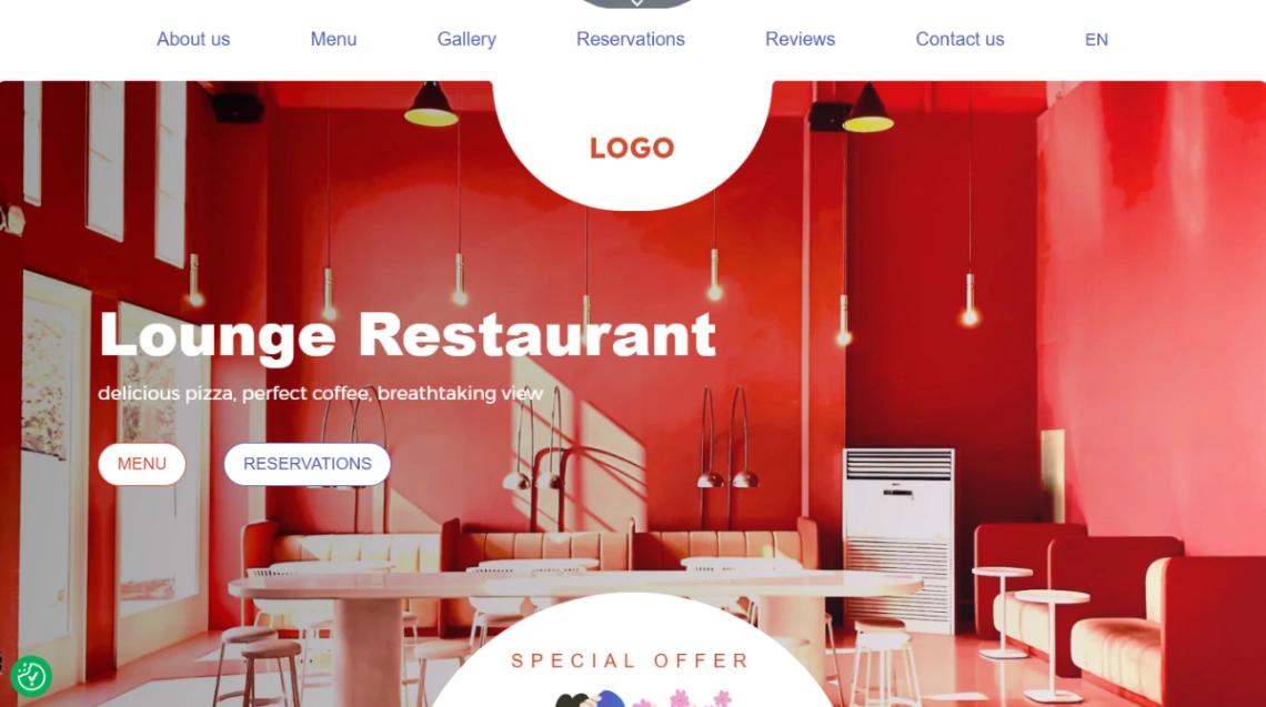 Cozy Restaurant website template