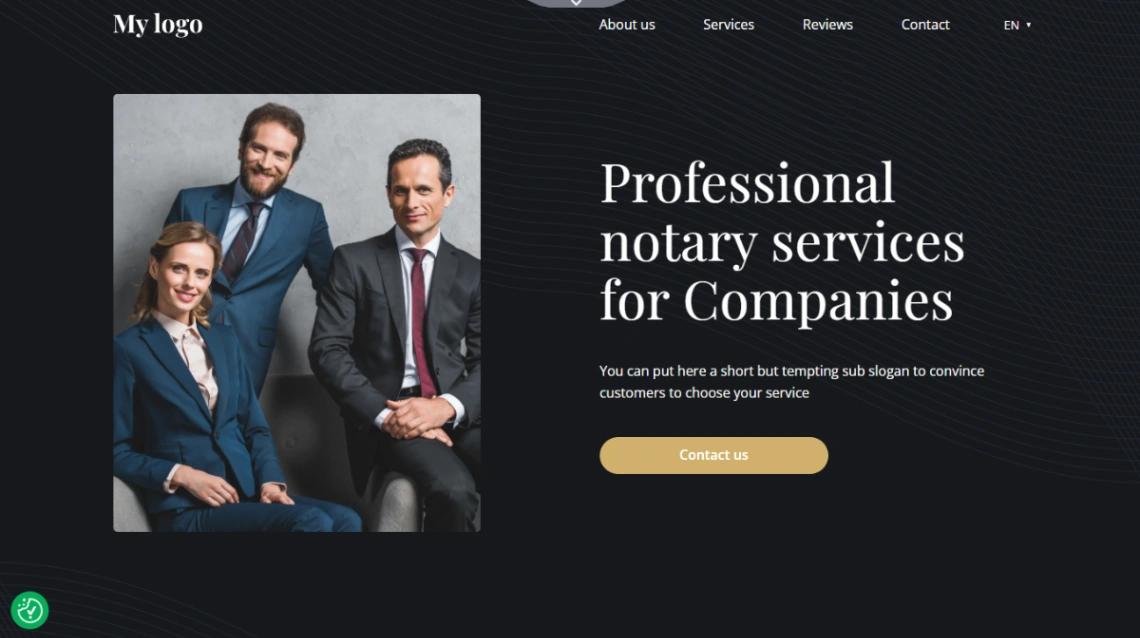 Notarial Services website template