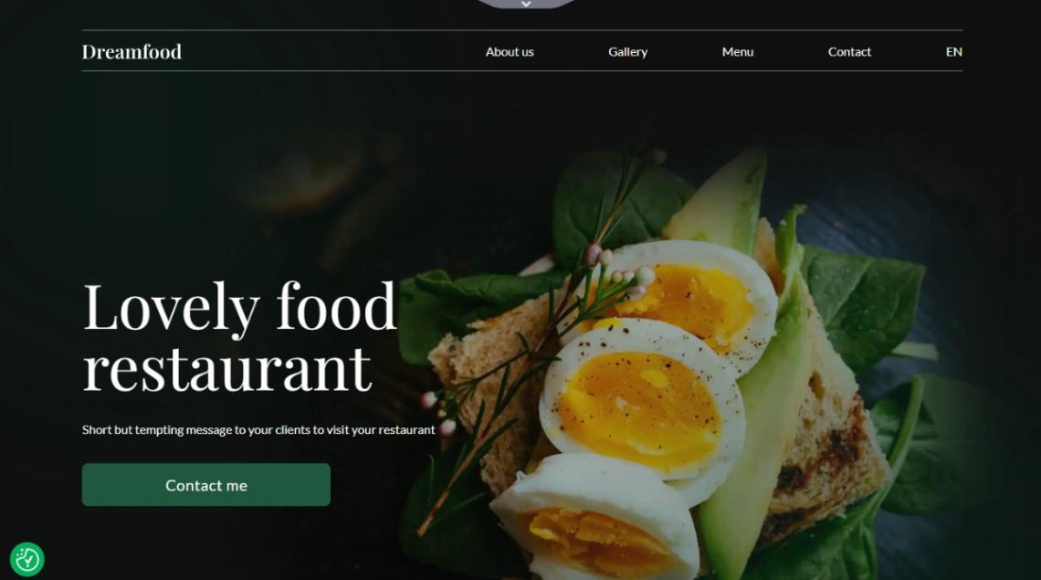 Charming Restaurant website template