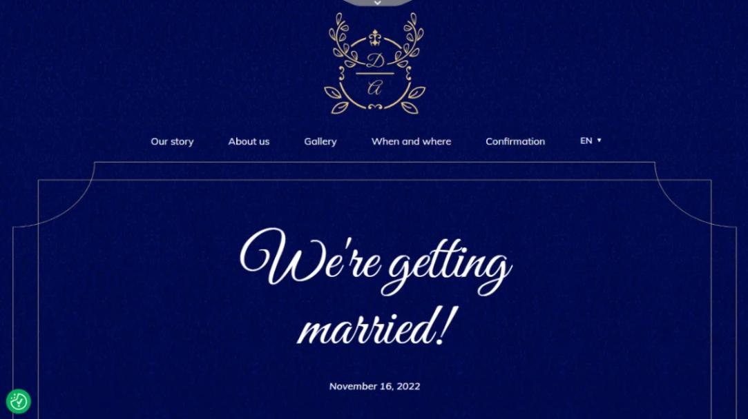 Luxurious Wedding website template