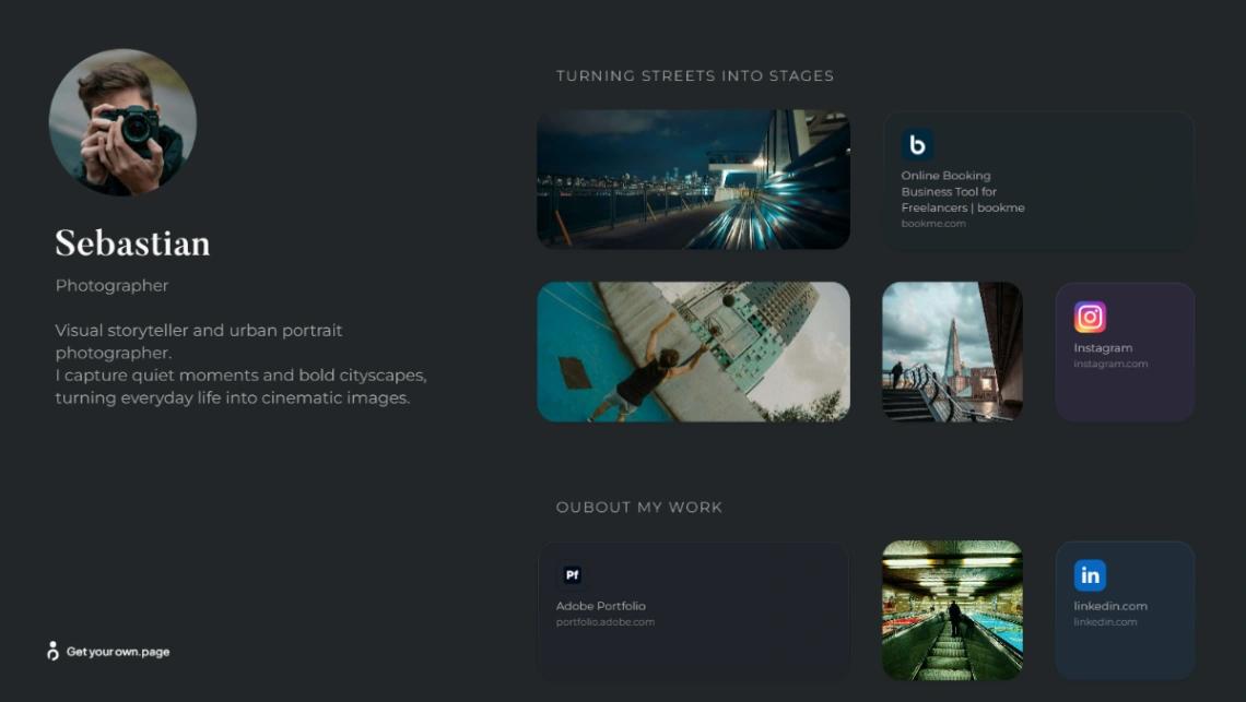 Urban Photographer website template