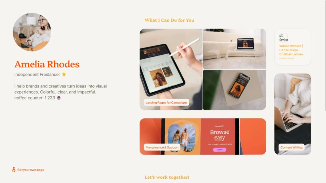 Freelancer Portfolio website template