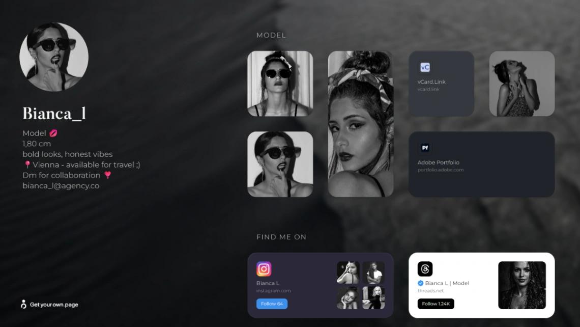 Model Portfolio website template